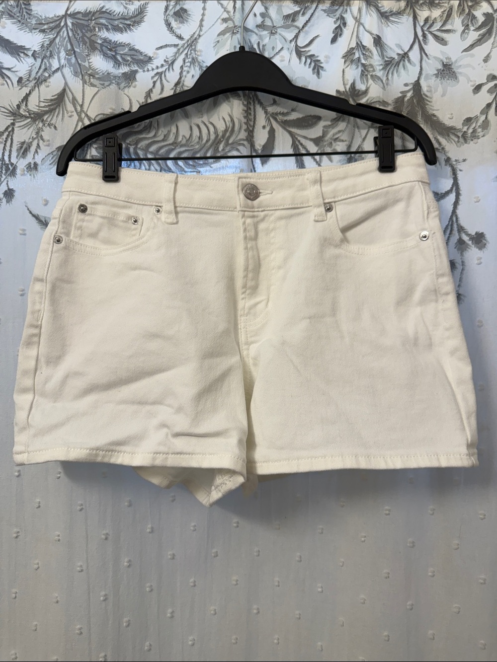 Juicy Couture White Denim Shorts - Five-Pocket Casual Style